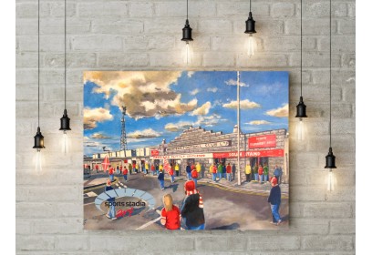 Pittodrie Stadium 'Going to the Match' Fine Art Canvas - Aberdeen FC Pittodrie Stadium 'Going to the Match' Fine Art Canvas - Aberdeen FC